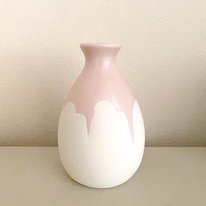 Isaac Mizrahi Light Pink Drip Vase